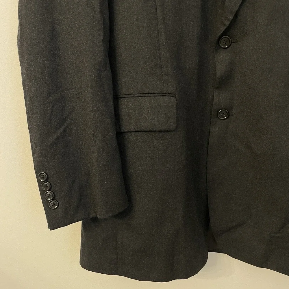 Joseph A Bank Wool Blazer 44L Black Business Professional‎ Sport Coat